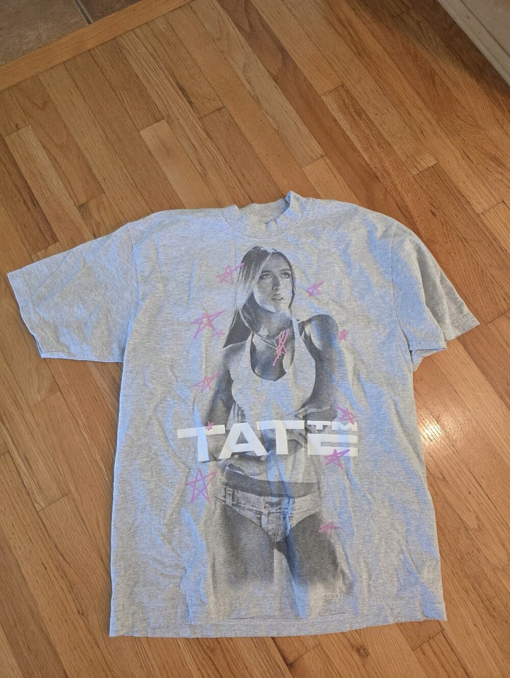 Tate Mcrae Miss Possessive World Tour Photo Tee - Grey